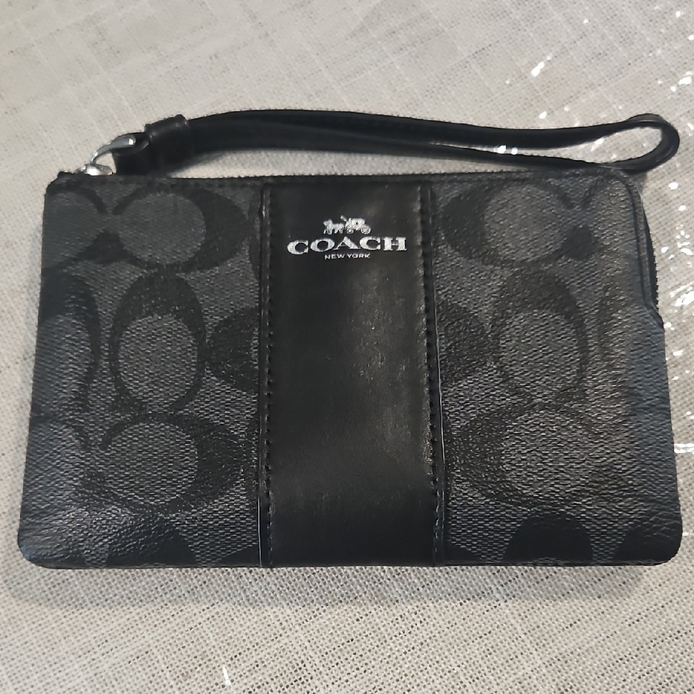 Coach Black Wristlet